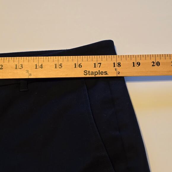 Lauren Ralph Lauren Dress Pants Womens Plus Size 16 Navy Blue Cropped Career - Picture 7 of 10